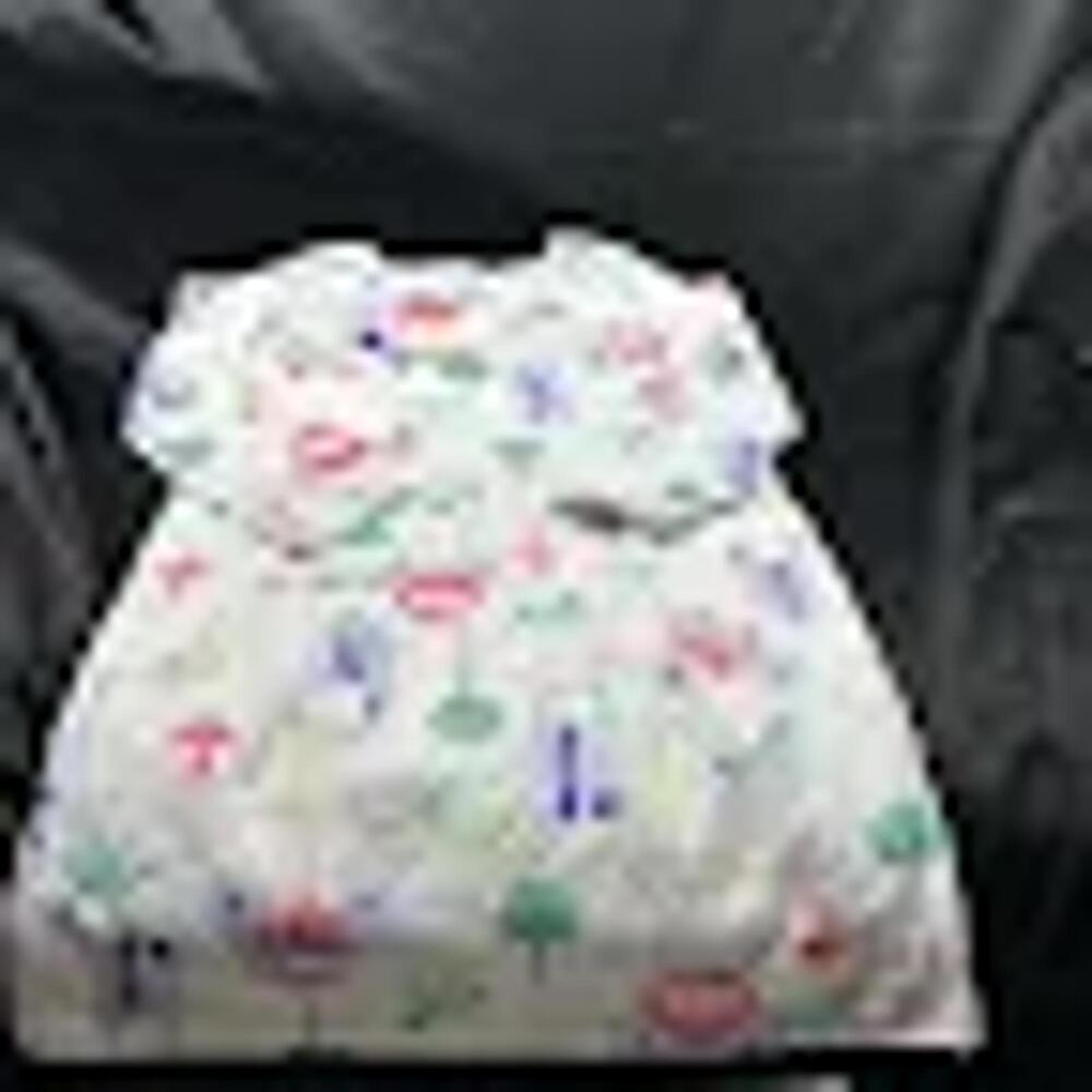 Carters GIRLS White Princess Long‎ Sleeve Nightgown Size 8-10Y